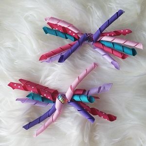 Handmade Pigtail Korker Bows